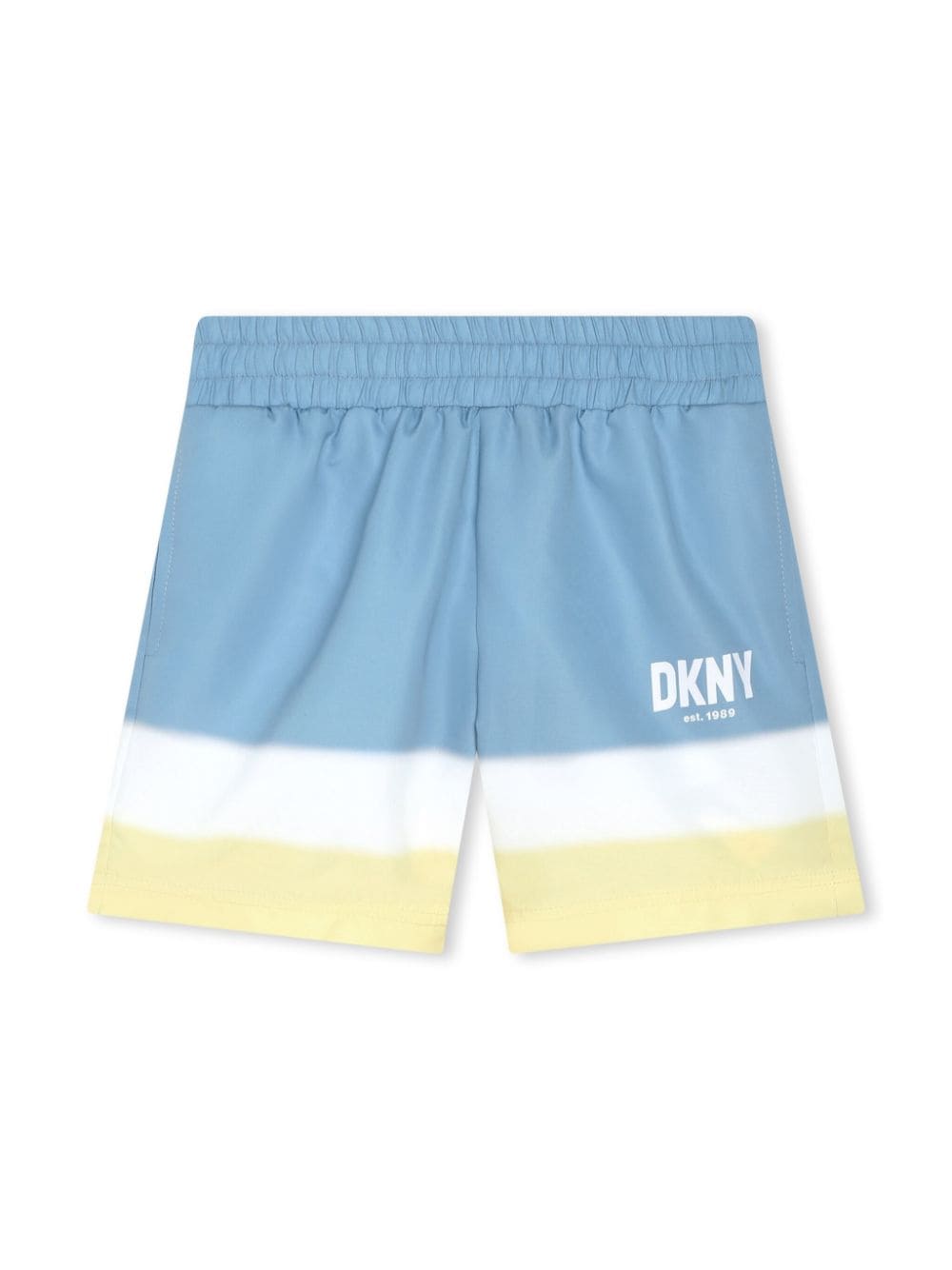 Dkny Kids Gestreifte Badeshorts mit Logo-Print - Blau von Dkny Kids