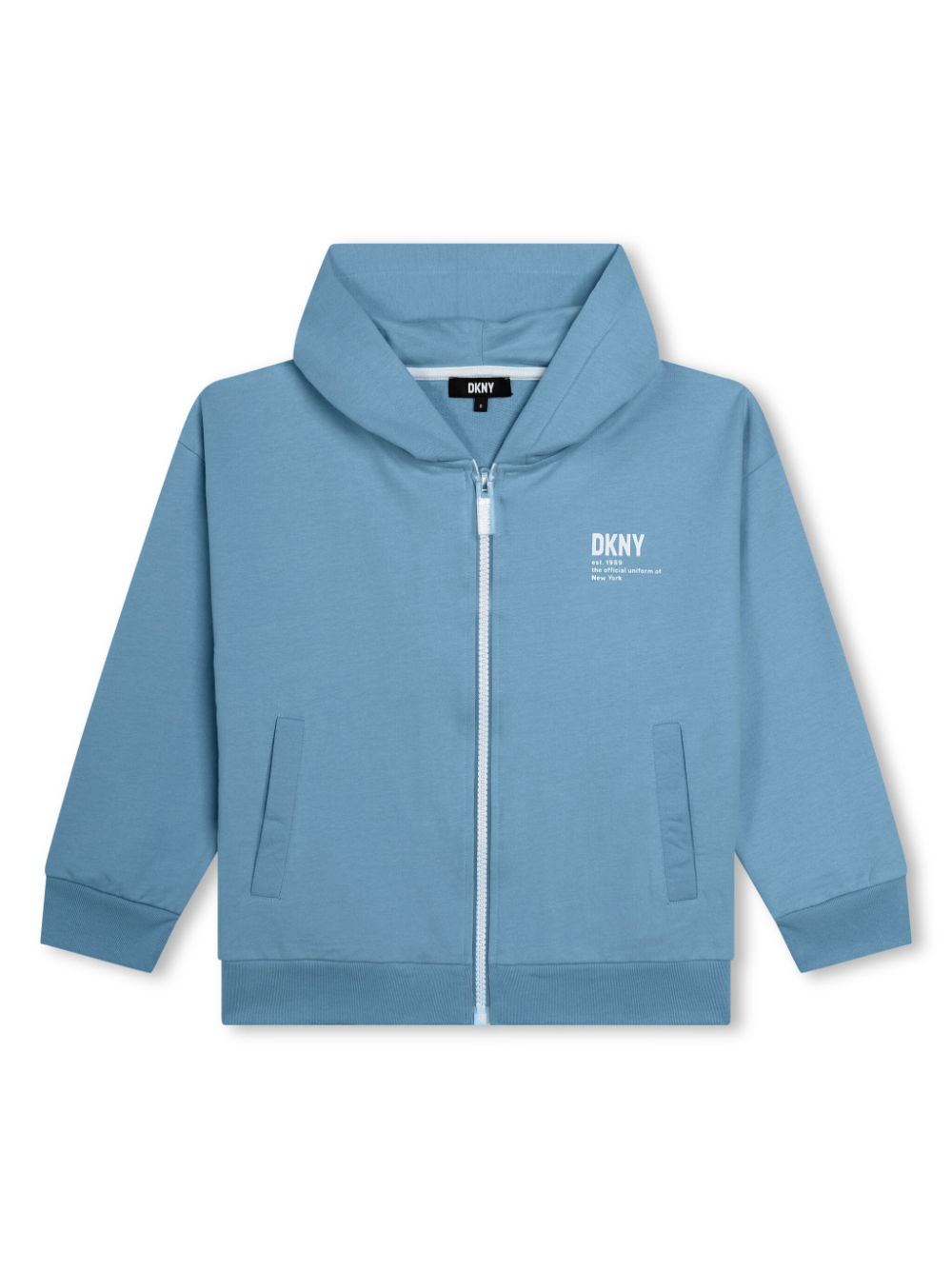 Dkny Kids Jersey-Hoodie mit Logo-Print - Blau von Dkny Kids