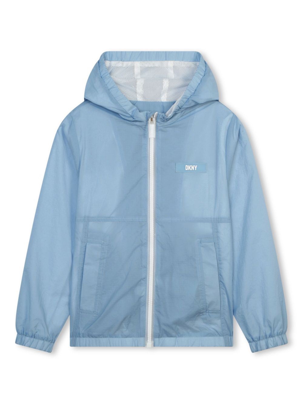 Dkny Kids Verstaubarer Windbreaker mit Kapuze - Blau von Dkny Kids