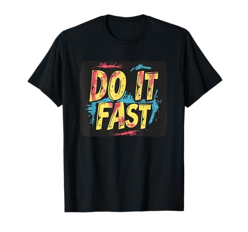 Mehrfarbiges Do it Fast Kostüm für Jungen und Mädchen T-Shirt Mehrfarbiges Do it Fast Kostüm für Jungen und Mädchen T-Shirt von Do it Fast