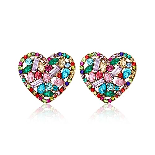 Dochais Kronleuchter Herz Ohrringe, Kristall Ohrringe Hängend, Kristall Tropfen Böhmische Ohrringe, Damen Ohrringe Tropfen, Glitzer Diamant Ohrringe Lange, Stras Ohrringe Elegant für Mädchen Farbe Dochais Kronleuchter Herz Ohrringe, Kristall Ohrringe Hängend, Kristall Tropfen Böhmische Ohrringe, Damen Ohrringe Tropfen, Glitzer Diamant Ohrringe Lange, Stras Ohrringe Elegant für Mädchen Farbe von Dochais