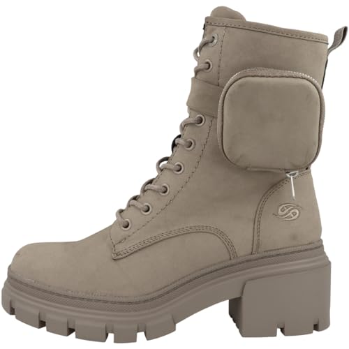 Dockers by Gerli Schnürboot mit Tasche Frauen Boot Taupe EU40 Polyurethan Rockwear von Dockers by Gerli