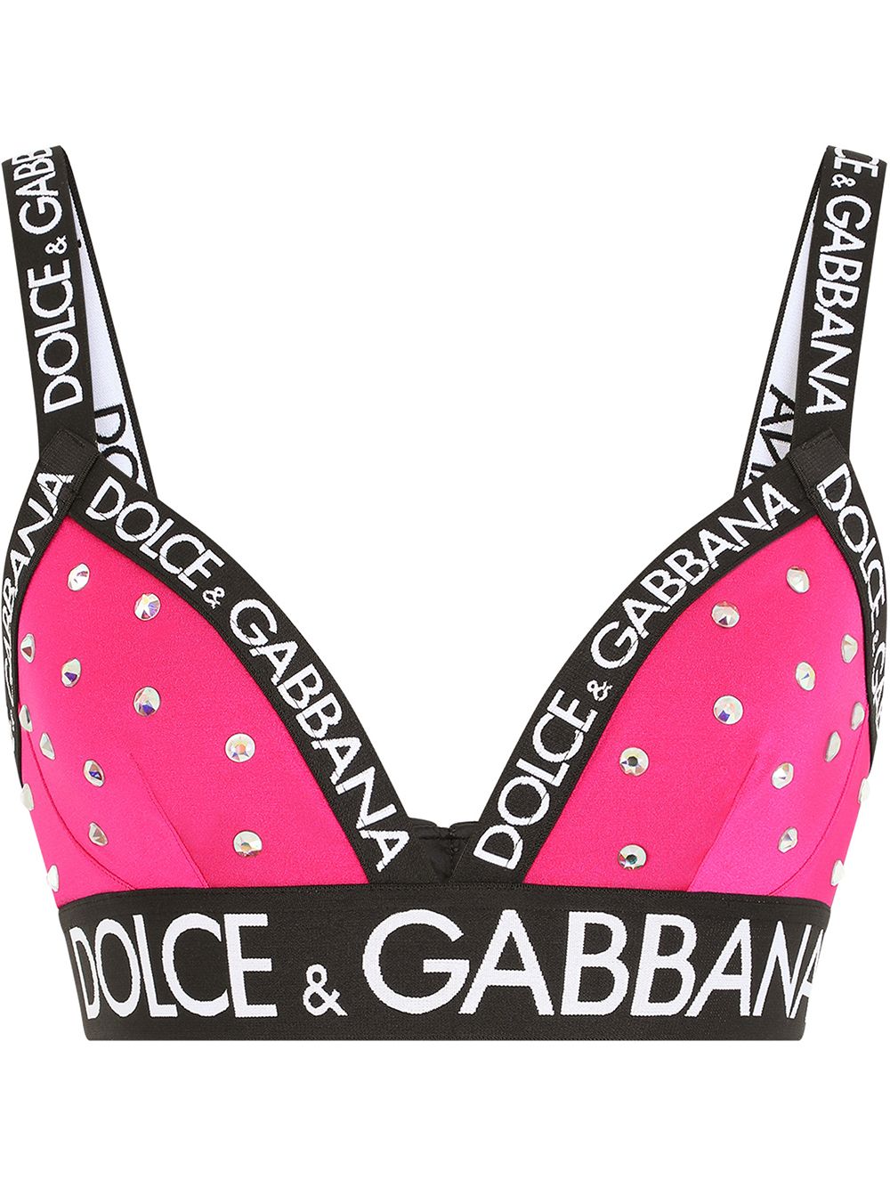 Dolce & Gabbana Bralette mit Pailletten - Rosa von Dolce & Gabbana