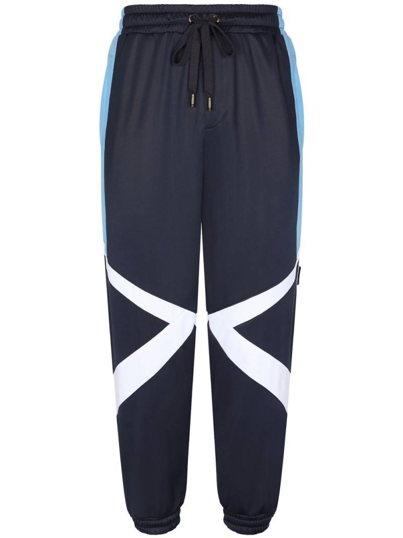 Dolce & Gabbana Jogginghose in Colour-Block-Optik - Blau von Dolce & Gabbana