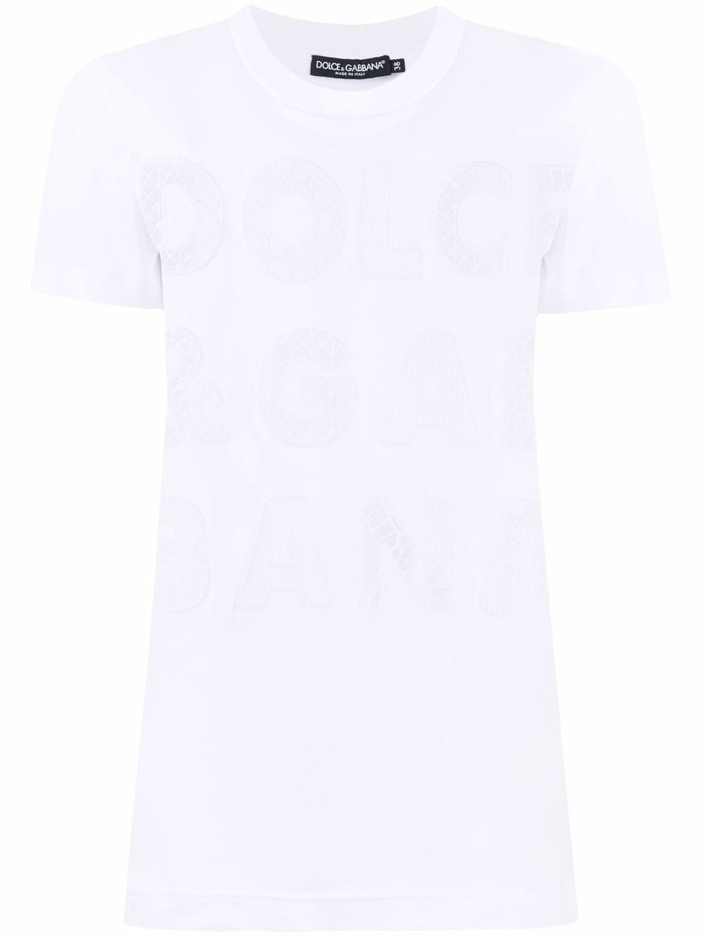 Dolce & Gabbana T-Shirt mit Logo - Weiß von Dolce & Gabbana