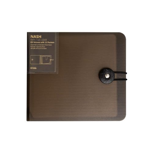 Domasvmd CD-/DVD-Organizer, 12 Fächer, tragbare Brieftaschen-Aufbewahrung, Schutzhülle, 12 Fächer für Auto, Reisen, DVDs, Ordner, Aufbewahrung, Booklet, 12 Stück Kapazität, Transparenter Kaffee Domasvmd CD-/DVD-Organizer, 12 Fächer, tragbare Brieftaschen-Aufbewahrung, Schutzhülle, 12 Fächer für Auto, Reisen, DVDs, Ordner, Aufbewahrung, Booklet, 12 Stück Kapazität, Transparenter Kaffee von Domasvmd