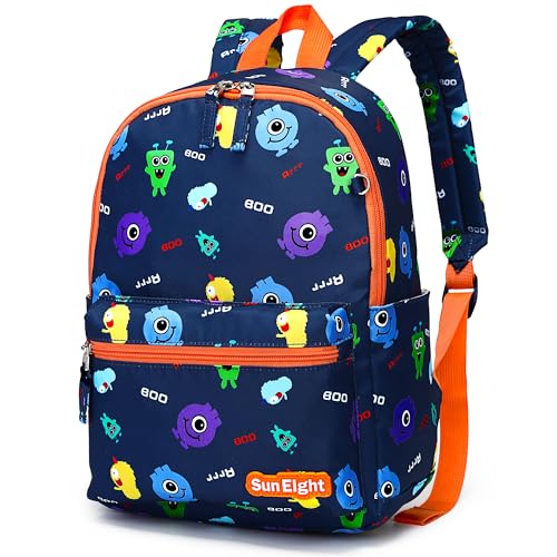 Domueay Kinderrucksack Rucksack Kinder Jungen Wasserdicht Schulrucksack Kawaii Leicht Grundschule Kinderrucksäcke Kindergarten Rucksack für Schule Kita 4-9 Jahre, Dunkelblau von Domueay