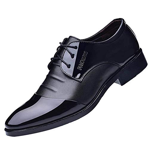 DondPO Schwarze Lederschuhe Herren, Casual Smoking Schwarz Derby Schuhe Oxford Schuhe Breite Leder Hochzeit Schnürschuhe Business Schuhe Lederschuhe Klassischer 49 Elegante Lackschuhe Anzugschuhe DondPO Schwarze Lederschuhe Herren, Casual Smoking Schwarz Derby Schuhe Oxford Schuhe Breite Leder Hochzeit Schnürschuhe Business Schuhe Lederschuhe Klassischer 49 Elegante Lackschuhe Anzugschuhe von DondPO