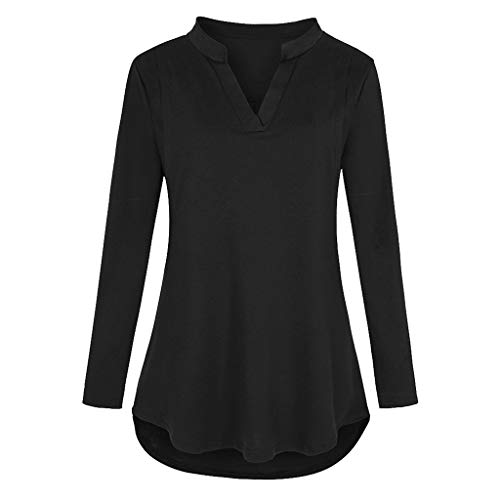 DondPO Still Oberteil Damen Frauen Langarm Baumwolle Stilloberteile Stilltop Weich Einfarbig Stillshirt Umstandsbluse Umstandsmode Stretch Festliche Nursing Tops Umstandsshirt Umstandstop von DondPO