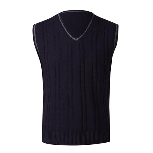 DondPO Westen Herren Slim Fit Warm Business Herrenweste Pulloverwestee Baumwolle Winter 4XL Sweater Pullunder Strickpullunder Ärmellose V-Ausschnitt Strickweste Weste DondPO Westen Herren Slim Fit Warm Business Herrenweste Pulloverwestee Baumwolle Winter 4XL Sweater Pullunder Strickpullunder Ärmellose V-Ausschnitt Strickweste Weste von DondPO