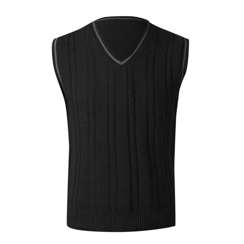 DondPO Westen Herren Slim Fit Warm Business Herrenweste Pulloverwestee Baumwolle Winter 4XL Sweater Pullunder Strickpullunder Ärmellose V-Ausschnitt Strickweste Weste DondPO Westen Herren Slim Fit Warm Business Herrenweste Pulloverwestee Baumwolle Winter 4XL Sweater Pullunder Strickpullunder Ärmellose V-Ausschnitt Strickweste Weste von DondPO