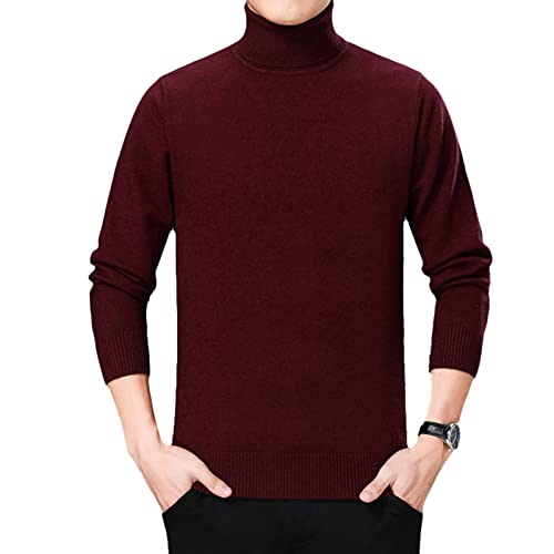 DongBao Herren Kaschmir Pullover Herbst Winter Warmer Soft Strickpullover Langarm Rollkragenpullover von DongBao