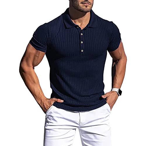 Gym Herren Fitness Kurzarm Shirt Slim Fit Männer Bodybuilder Trainingsshirt T-Shirt Sportshirt - Laufshirt Bekleidung von DongBao