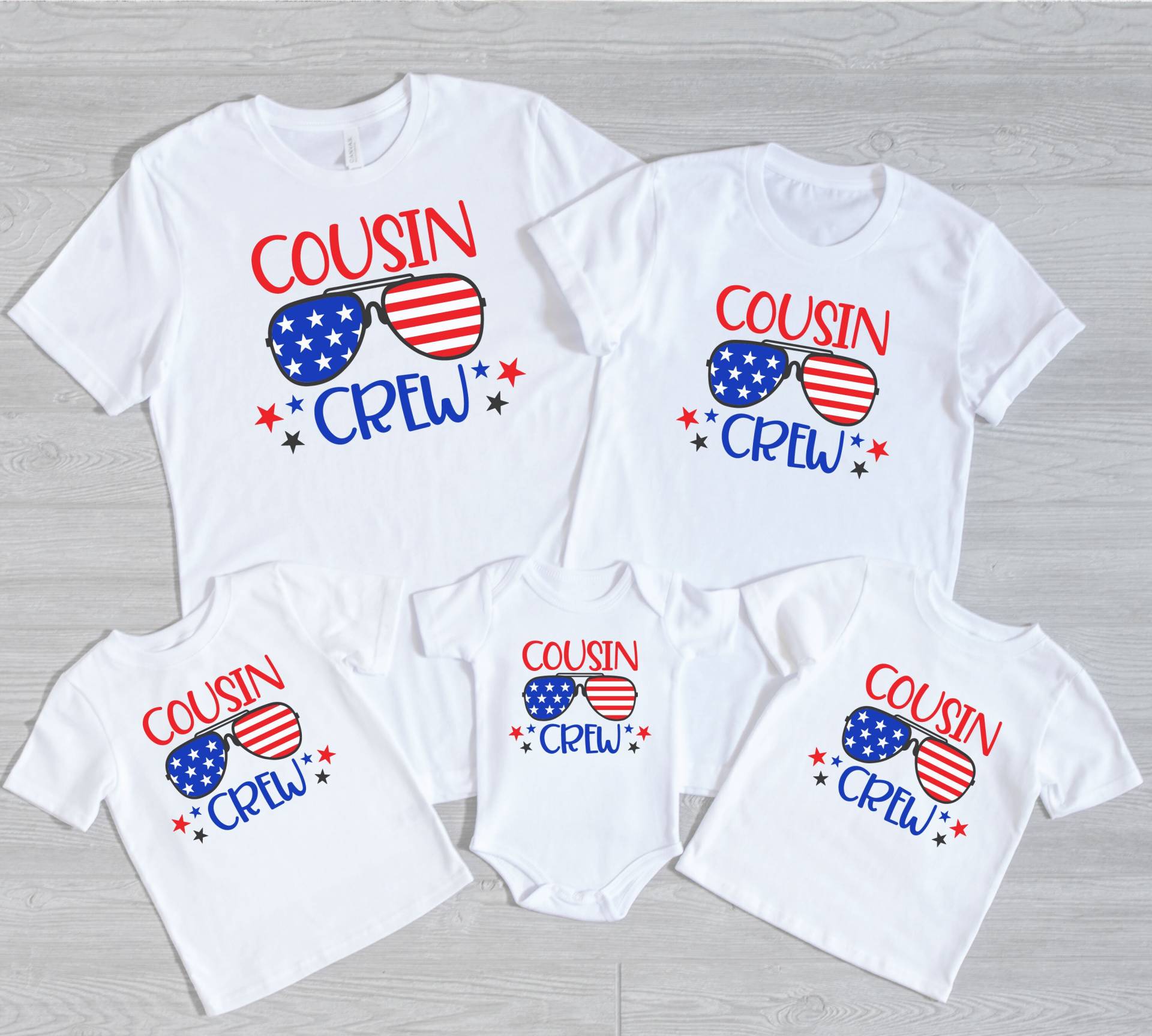 Cousin Crew, Geschenk, Familie Geschenke, Shirt, Crew Neu Für Den Cousin, Team Passendes T-Shirt von DonkeyMonkeyDesign