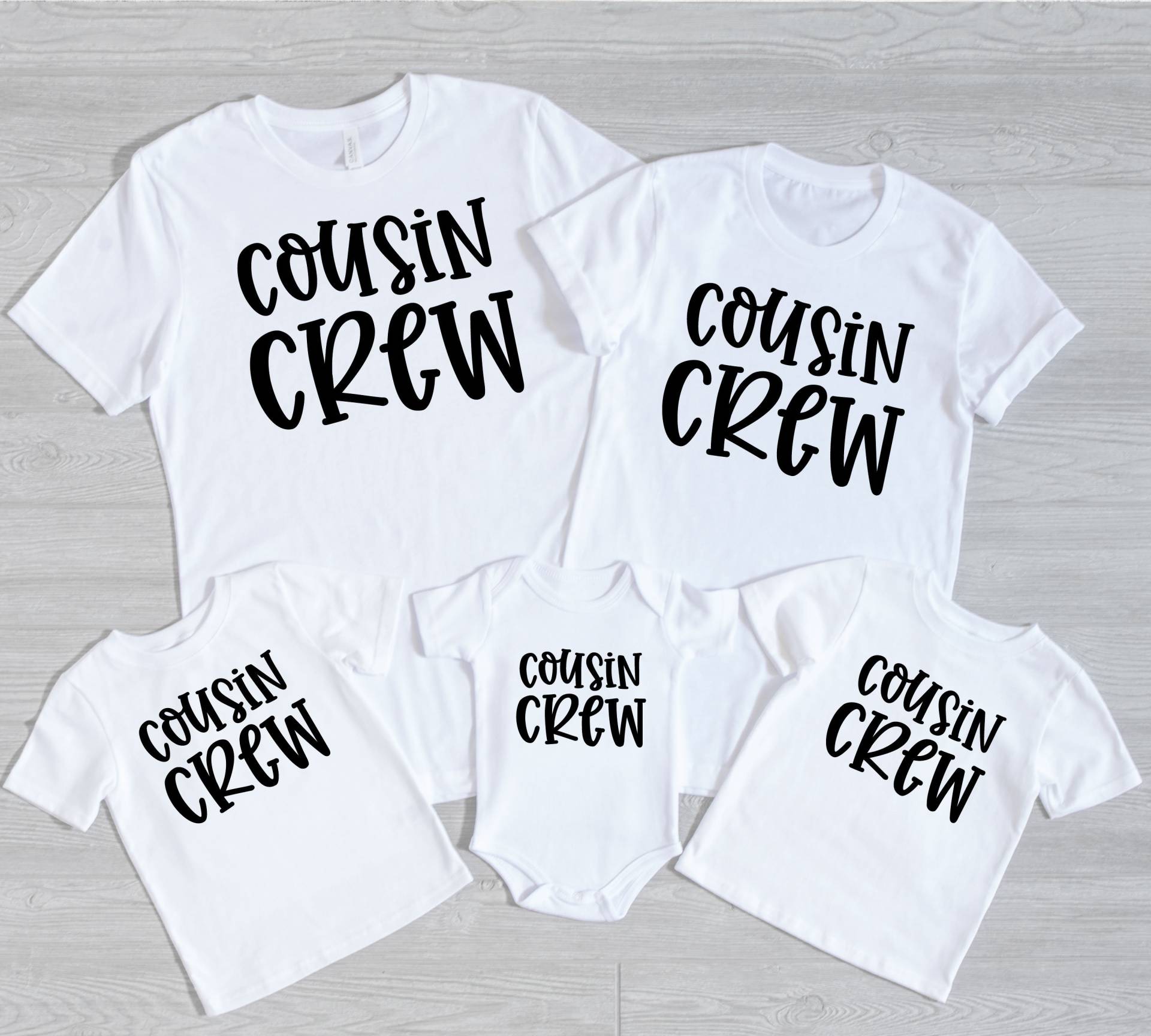 Cousin Crew Shirt, Neu Für Den Cousin, Team Passendes T-Shirt, Geburtsgeschenk, Familienshirt, Geschenk von DonkeyMonkeyDesign