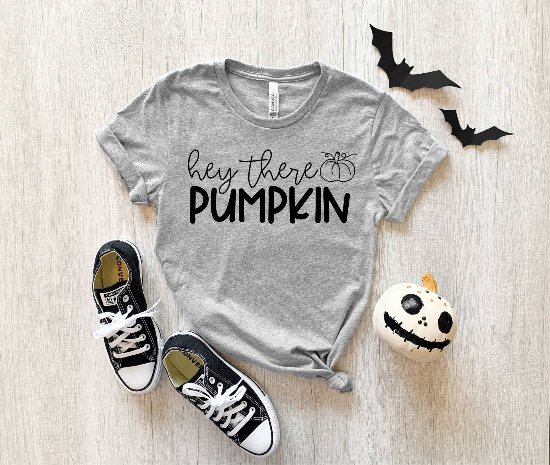 Hey, Kürbis Shirt, Floral Halloween Herbst T-Shirt, Shirt von DonkeyMonkeyDesign