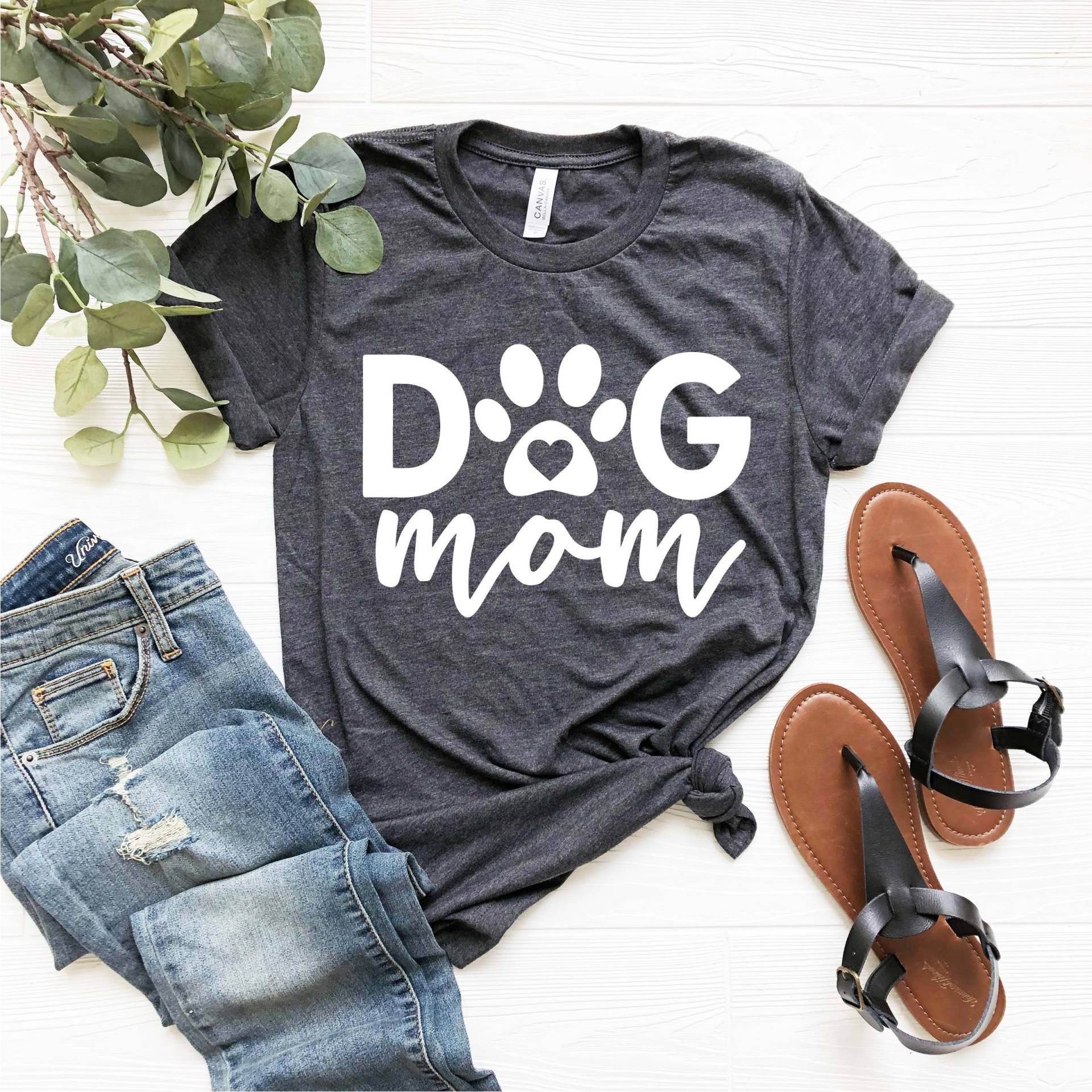 Hund Mama Shirt, Hunde Liebhaber Pelz Geschenk, T-Shirt, Geschenk Für Hundebesitzer, Weihnachtsshirt von DonkeyMonkeyDesign