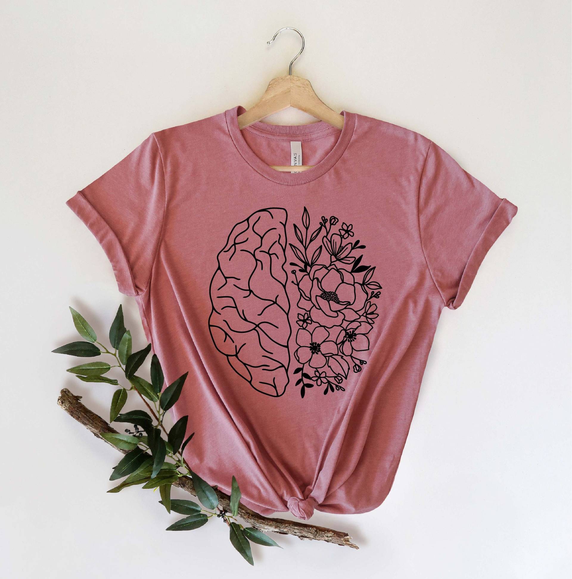 Positive Gedanken Shirt, Mental Health Matters Angst Therapeut Psychologe Awareness Shirt von DonkeyMonkeyDesign