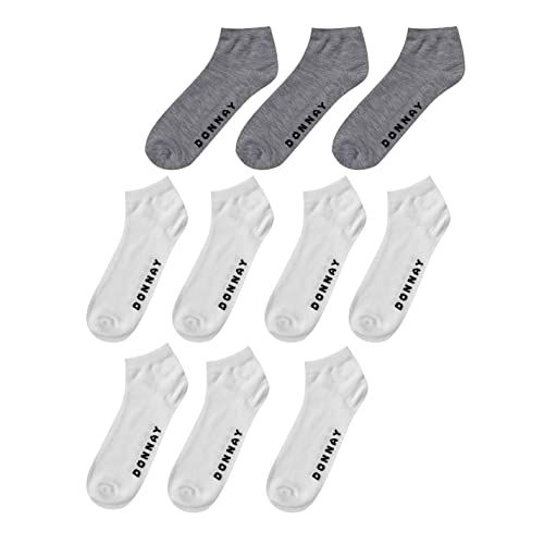 Donnay Herren 10er Pack Sneaker Socken Weiß 41-46 von Donnay