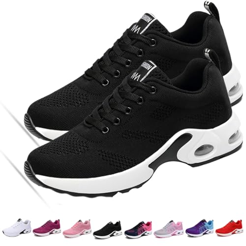 Donubiiu ReckNack- Ergonomischer Schmerzlinderungsschuh, Orthoback Schuhe Damen, Orthoshoes Cloudwalk Pro - Ergonomischer Schmerzlinderungs-Schuh (Schwarz,36 EU) von Donubiiu