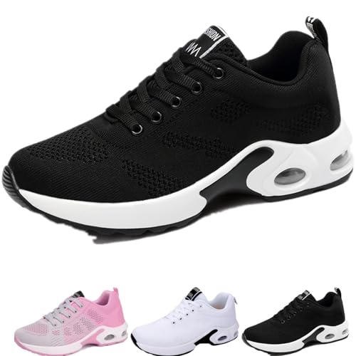 Donubiiu Wolff orthopädische Schuhe Damen,Orthoshoes Cloudwalk Pro-Ergonomischer Schmerzlinderungs-Schuh,Orthoback Schuhe Damen,Orthopädische Schuhe Damen (Schwarz,35 EU) von Donubiiu