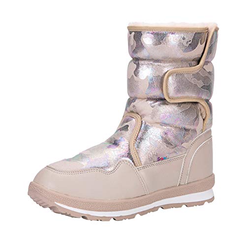 DorkasDE Damen Schneestiefel Kinder Mädchen Winterstiefel Winter Schuhe mit Warmfutter Mutter Tochter Schneestiefel von DorkasDE