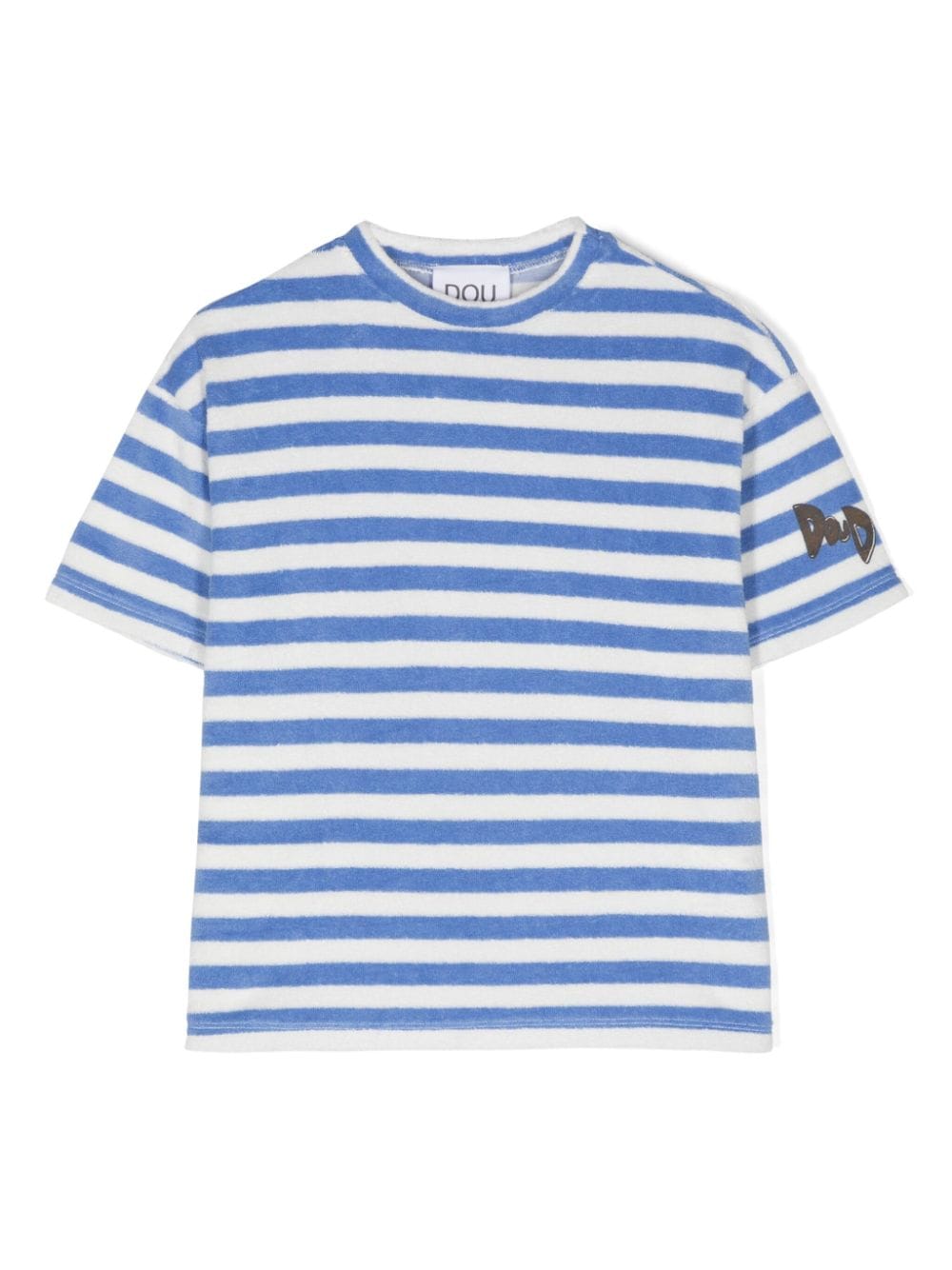 Douuod Kids Variegato T-Shirt aus Frottee - Blau von Douuod Kids