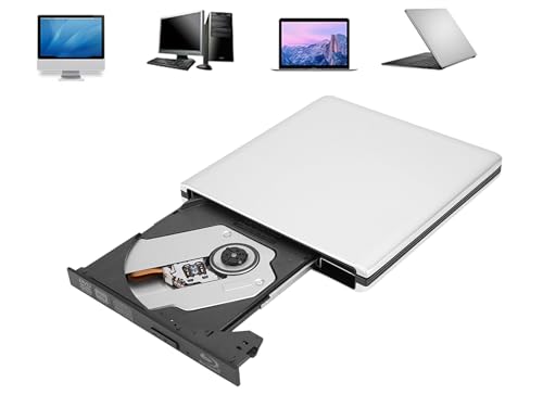 Dpofirs Blu-Ray-Player für PC, USB3.0 Blu-Ray, Externes Optisches Laufwerk, Disc-Brenner, DVD, CD, BD-Brenner, Recorder Dpofirs Blu-Ray-Player für PC, USB3.0 Blu-Ray, Externes Optisches Laufwerk, Disc-Brenner, DVD, CD, BD-Brenner, Recorder von Dpofirs