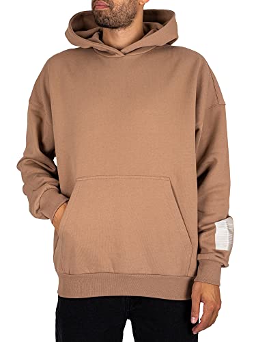 Dr. Denim Herren ALEC Hoodie Kapuzenpullover, Nougat, L von Dr. Denim