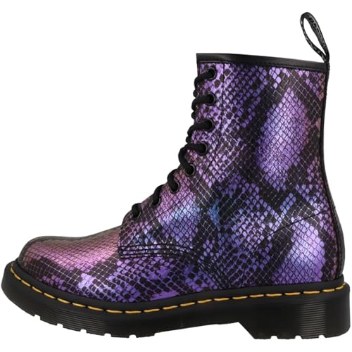DR. MARTENS Damen 8 Eye Boots, Black/Blue Viper Croc Emboss, 36 EU DR. MARTENS Damen 8 Eye Boots, Black/Blue Viper Croc Emboss, 36 EU von Dr. Martens