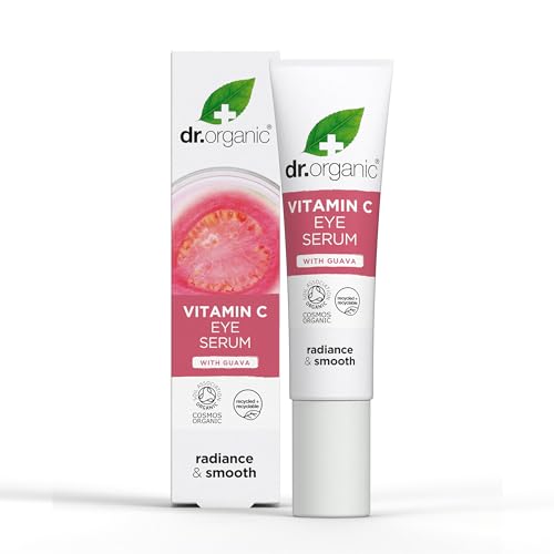 Dr Organic Guave Augenserum, Vitamin C, Aufhellend, Für Männer und Frauen, Natürlich, Vegan, Tierversuchsfrei, Paraben- & SLS-frei, Zertifiziert Bio, 15ml von Dr.Organic