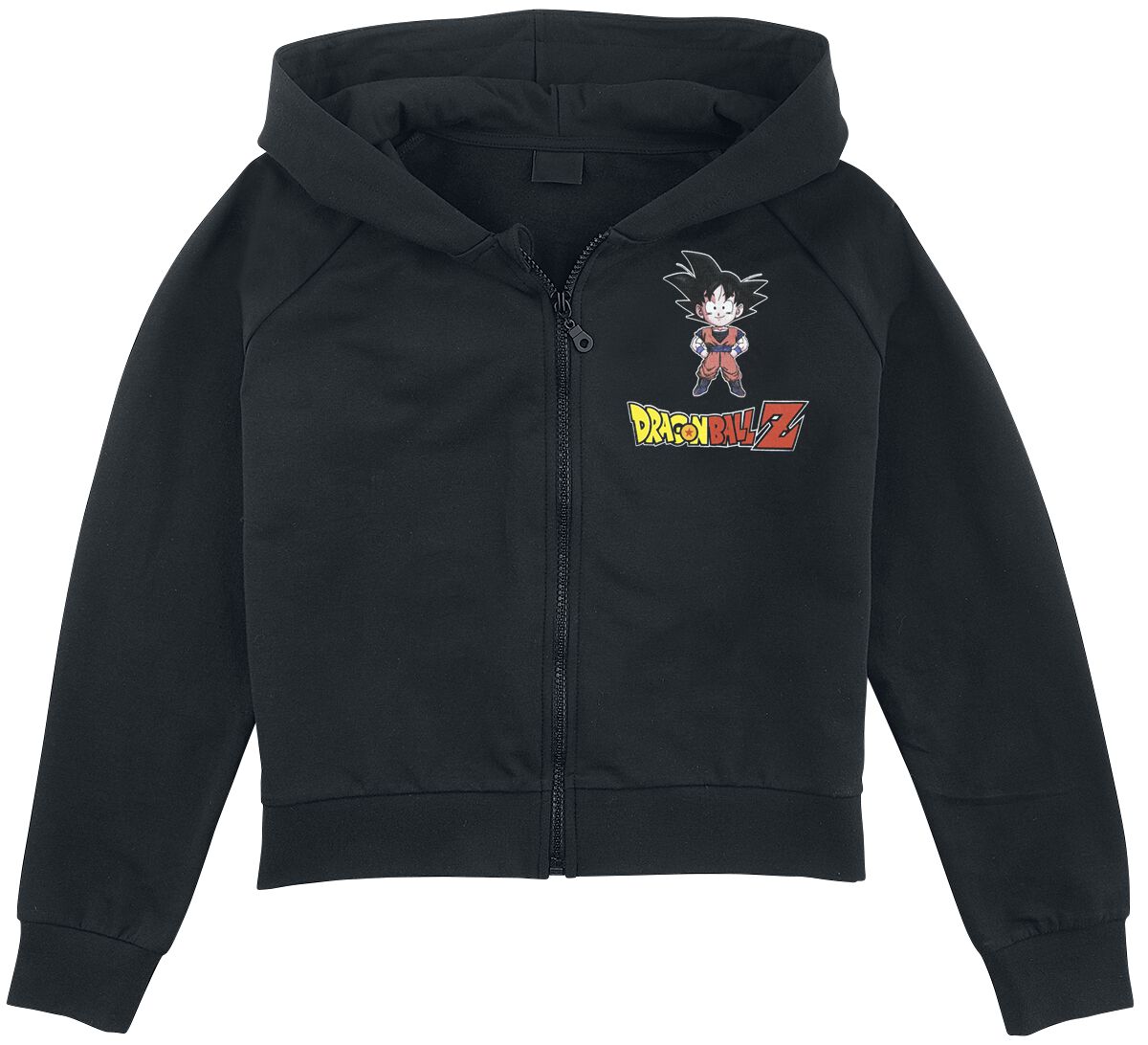 Dragon Ball Kids - Z - Goku Chibi Kinder-Kapuzenjacke schwarz in 116 von Dragon Ball