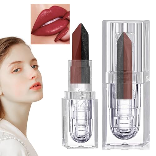 Dranng Matter Lippenstift,Matter Lippenstift,Lippenstift für Frauen - Nicht klebender Lipgloss, zweifarbig getönter Lippenfleck, feuchtigkeitsspendender Lipgloss für Mädchen Dranng Matter Lippenstift,Matter Lippenstift,Lippenstift für Frauen - Nicht klebender Lipgloss, zweifarbig getönter Lippenfleck, feuchtigkeitsspendender Lipgloss für Mädchen von Dranng