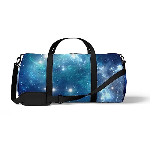Sport Duffel Bag Gym Tote Galaxy Stars Clouds Sky Universe Space Holdall Bag Weekend Tote Fitness Duffel Sling Schultertasche Rucksack, Color436, medium size, Reisetasche von DreamBay