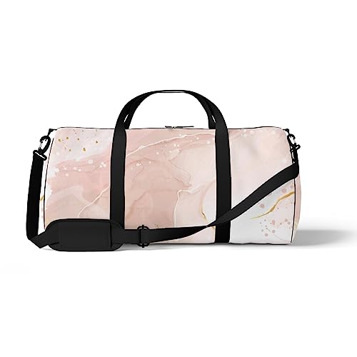 Sport-Seesack Gym Tote Abstrakte Rose Blush Flüssige Aquarell Pastell Rosa Marmor Sling Schultertasche Rucksack Wochenende Tragetasche Fitness Reisetasche, Color369, medium size, Reisetasche von DreamBay