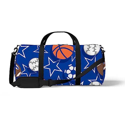 Sporttasche, Sporttasche, Fitnessstudio, Basketball, Baseball, Fußball, Stern, Sporttasche, Wochenendtasche, Fitnesstasche, Schultertasche, Rucksack, Color682, medium size, Reisetasche von DreamBay