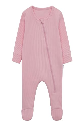 DreamBuy Unisex Baby Reißverschluss Kleinkind-Schlafanzüge (18-24 Monate, Süßes Rosa) von DreamBuy