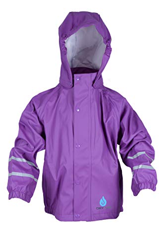 Dry Kids Regenjacke für Kinder, PU, wasserdicht - Lila - 5/6 Jahre von Dry Kids