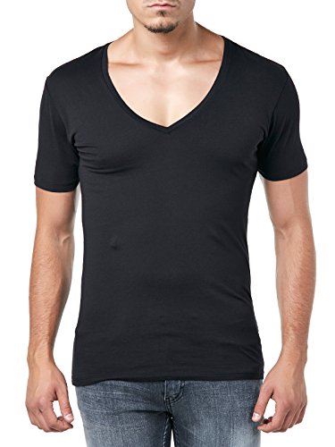 Drykorn Herren T-Shirt Quentin 49371 888 H-Jersey, Schwarz (Schwarz 1000), X-Large (Herstellergröße: XL) von Drykorn
