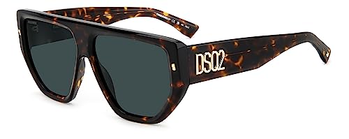 Dsq Unisex D2 0088/s Sunglasses, 086/KU Havana, 60 von DSQUARED2