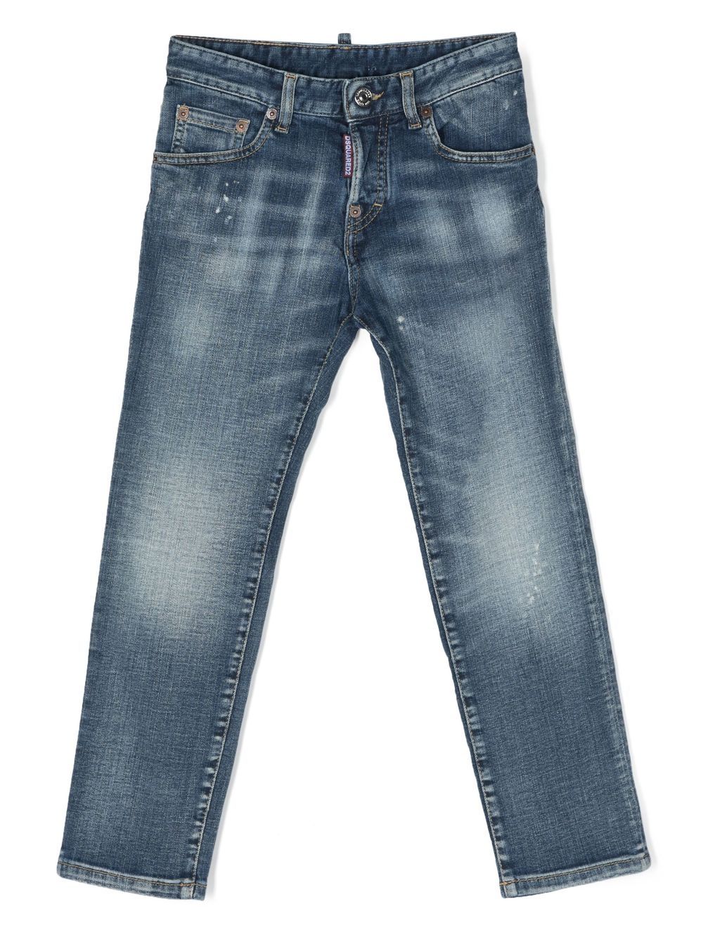 Dsquared2 Kids Halbhohe Skinny-Jeans - Blau von Dsquared2 Kids