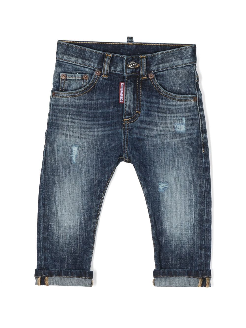 Dsquared2 Kids Jeans im Distressed-Look - Blau von Dsquared2 Kids