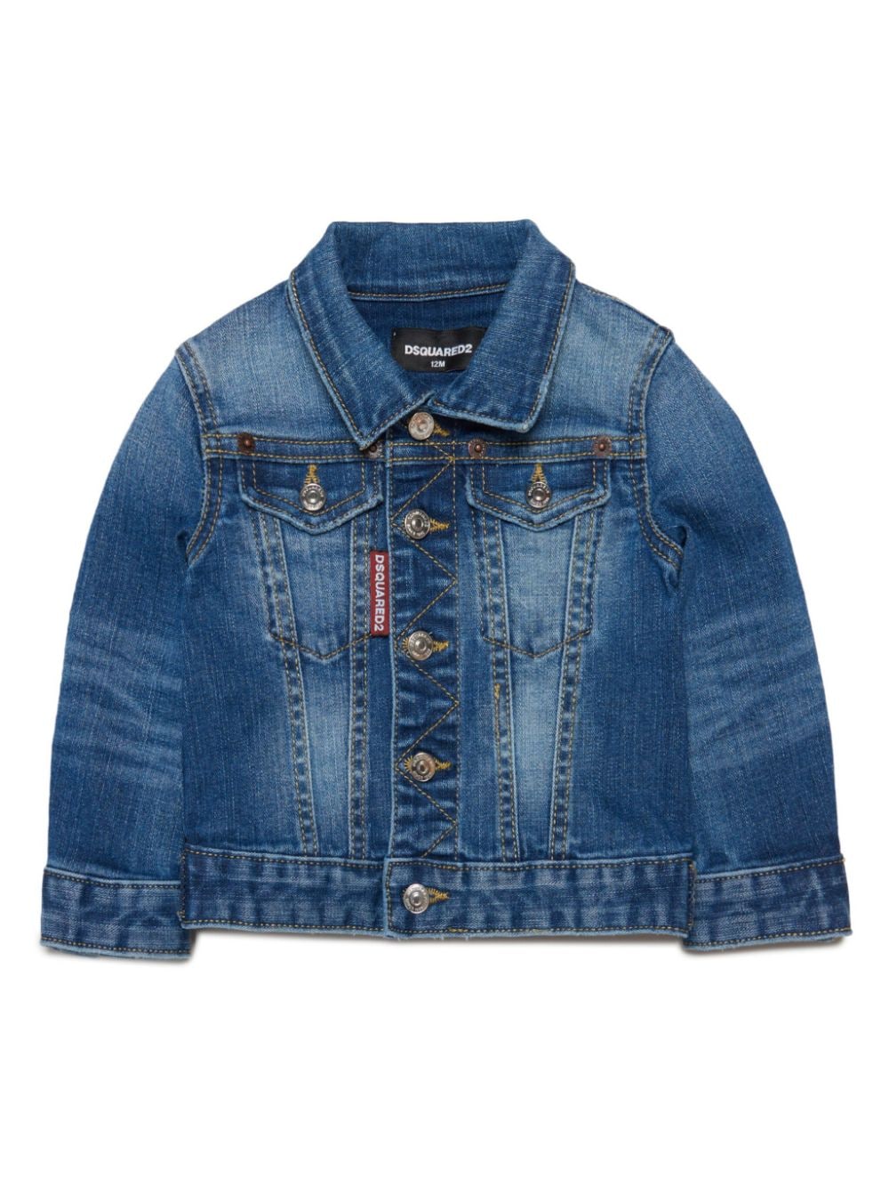 Dsquared2 Kids Jeansjacke mit Logo-Schild - Blau von Dsquared2 Kids