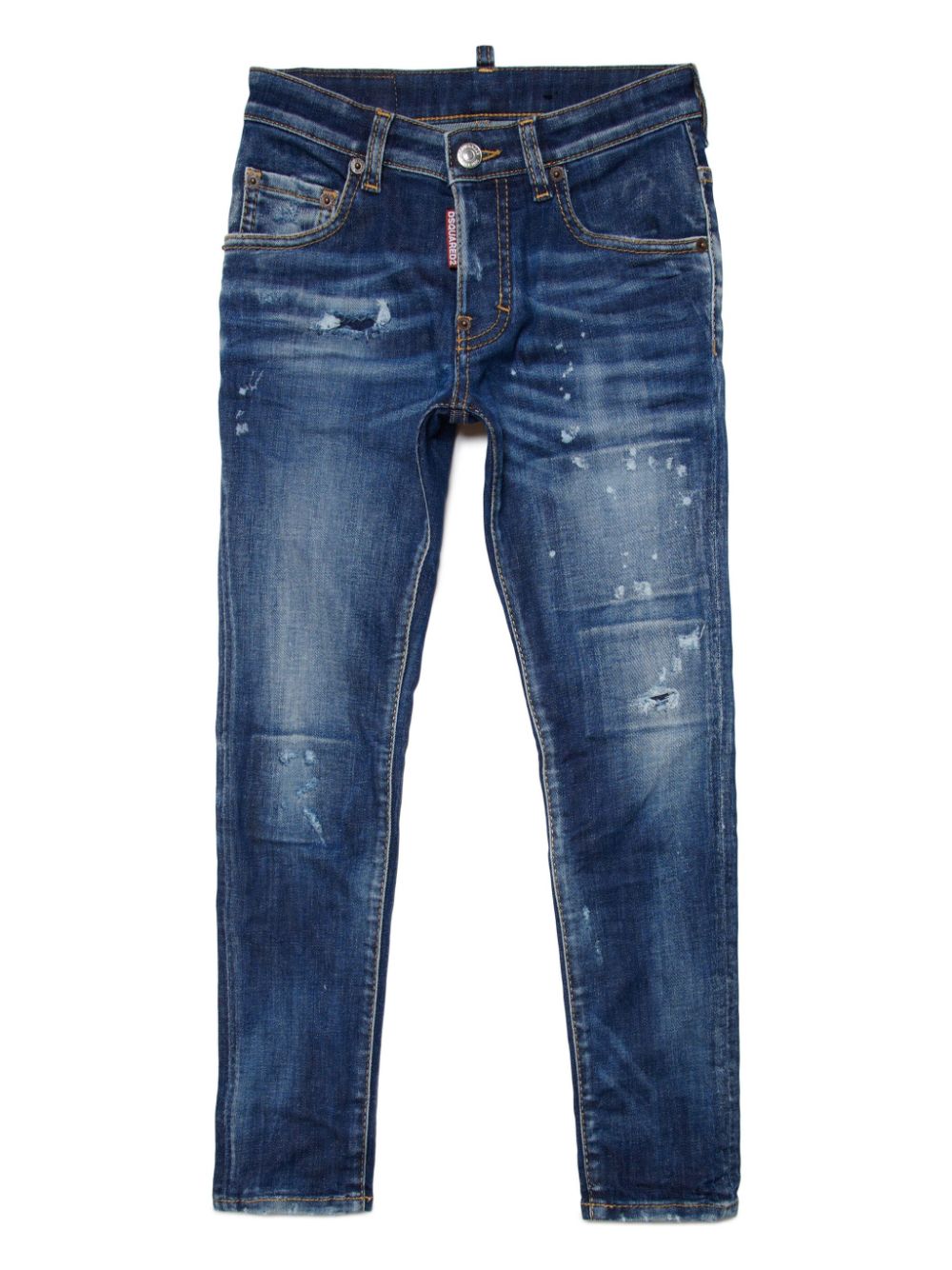 Dsquared2 Kids Tapered-Jeans im Distressed-Look - Blau von Dsquared2 Kids