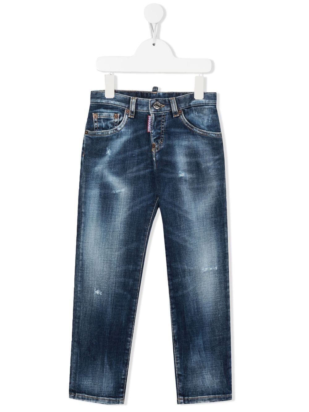 Dsquared2 Kids Gerade Jeans im Distressed-Look - Blau von Dsquared2 Kids