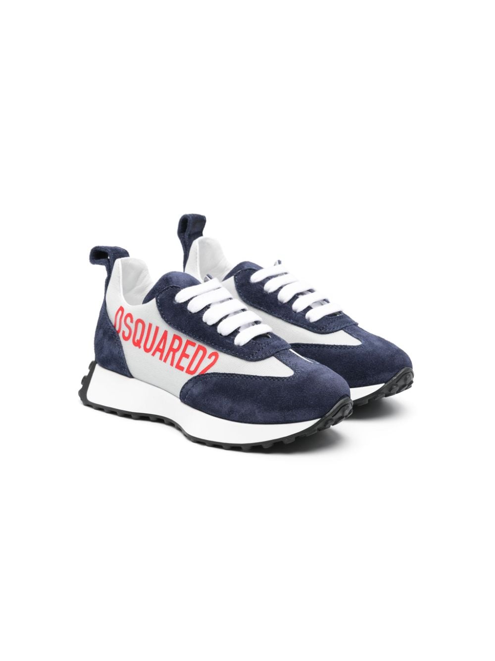 Dsquared2 Kids Sneakers aus Wildleder mit Logo-Print - Blau von Dsquared2 Kids