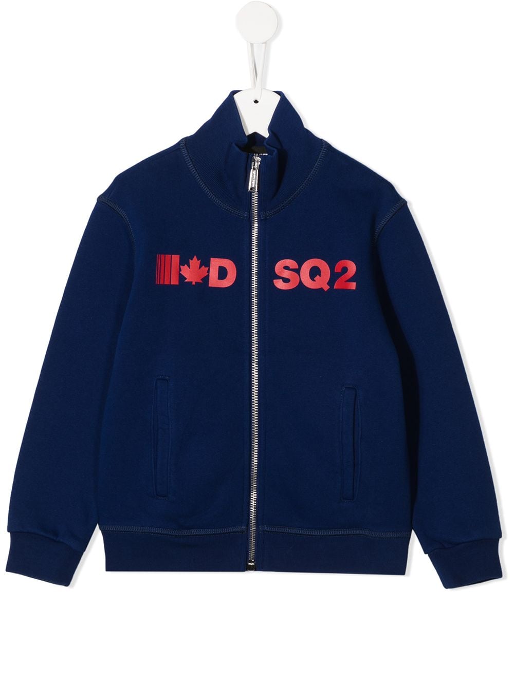 Dsquared2 Kids Sweatshirtjacke mit Logo - Blau von Dsquared2 Kids