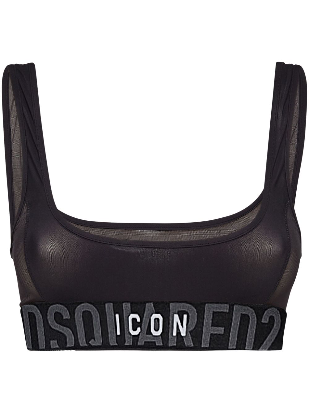 Dsquared2 Bandeau-BH mit Icon-Motiv - Schwarz von Dsquared2