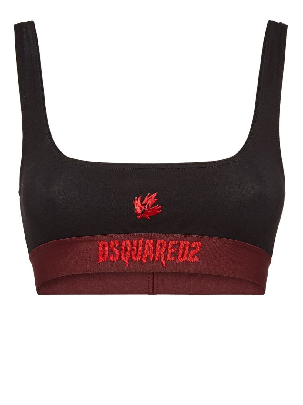 Dsquared2 Bandeau-BH mit Logo - Schwarz von Dsquared2