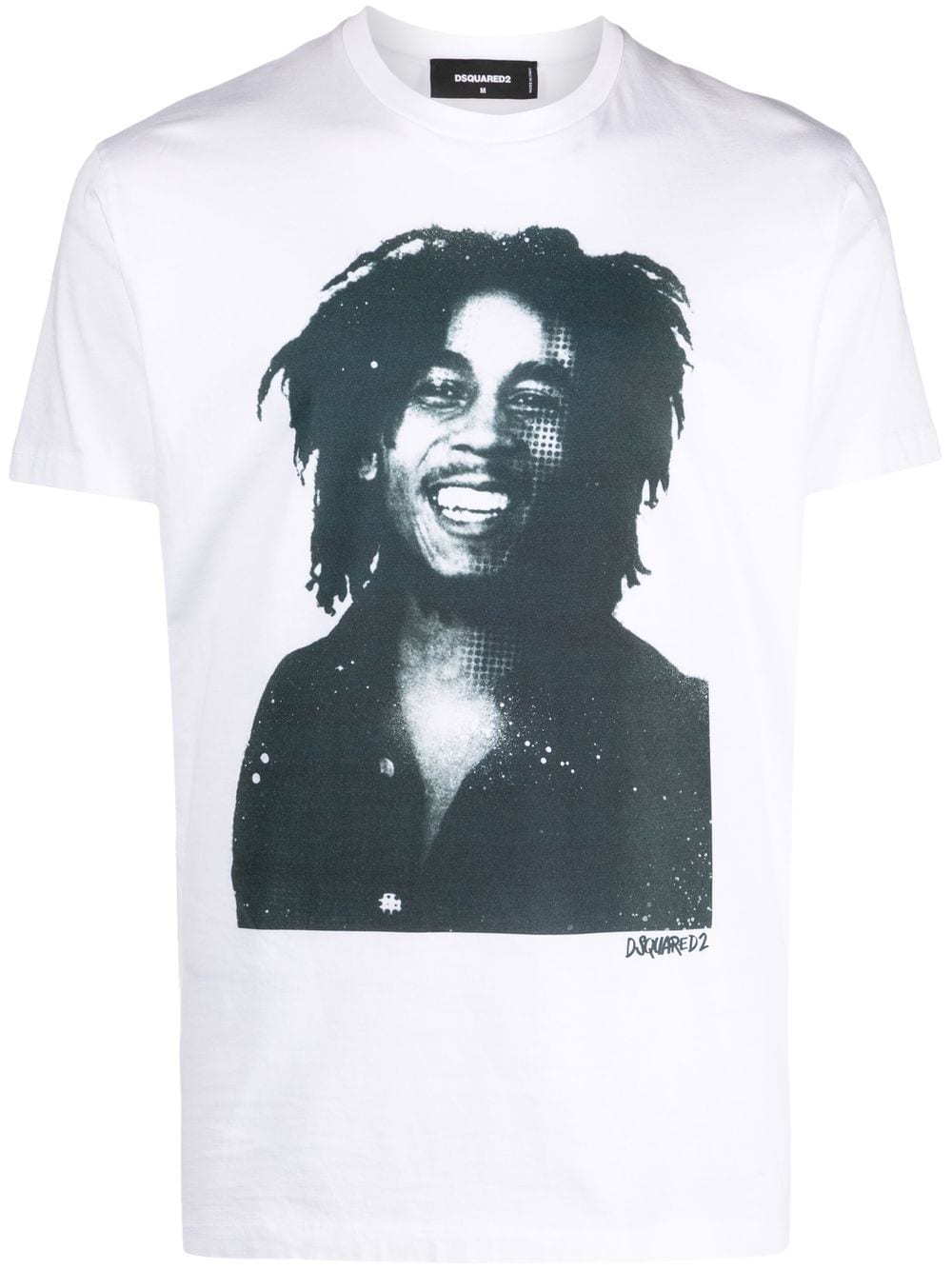 Dsquared2 T-Shirt mit Bob-Marley-Zitat - Weiß von Dsquared2